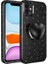 iPhone 11 - Uyumlu Kamera Korumalı Simli Pop Soketli Lüks Gkm Koton Soketli Kapak-Siyah 1