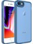 iPhone Se 2020 - Uyumlu Kamera Korumalı Transparan Gkm Post Kapak-Mavi 1