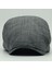Erkek Kasket Gri Keten Yazlık Flat Cap Şapka 2