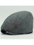 Erkek Kasket Gri Keten Yazlık Flat Cap Şapka 4