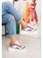 Çok Renkli Bağcıklı Düz Taban Kadın Sneaker 3