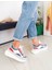 Çok Renkli Bağcıklı Düz Taban Kadın Sneaker 4