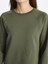 Chicago - Bisiklet Yaka Basic Rahat Kalıp Uzun Kollu Baskısız Penye Sweatshirt Elbise 4