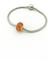 Turuncu Murano Çelik Charm 2