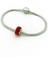 Kırmızı Mini Kristal Çelik Charm 2
