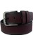 Bordo Suni Deri 4,5 cm Erkek Kemeri 4