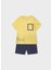 Yazlık Erkek Şort Takım Sarı 1