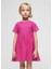 Yazlık Kız Işlemeli Elbise - Fuşya 1