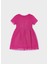 Yazlık Kız Işlemeli Elbise - Fuşya 4