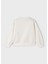 Yazlık Kız Işlemeli Uzun Kol Sweatshirt Krem 4