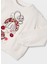 Yazlık Kız Işlemeli Uzun Kol Sweatshirt Krem 5
