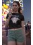 Üzgün Kuromi Baskılı Crop Top, Sorry Yazılı Crop Bluz 3