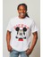 Unisex Mickey Mouse Baskılı T-Shirt Mickey Yazılı T-Shirt 3
