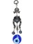 Cam Nazar Boncuklu Metal Duvar Süsü Nal Figürü Kapı Süsü 20X4 cm 1
