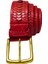 Erkek El Örgüsü %100 Deri Kalın Kemer(Makro) W30040 2