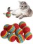Buffer® 3lü Gökkuşağı Sünger Kedi Köpek Çiğneme Oyun Topu 4,2 cm 2