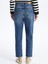 Paris - Mom Jeans Denim Pantolon - Mid-Dark Renk 5