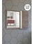 Aynalı Banyo Dolabı 80 cm Üst Modül Mdf Gordion 1