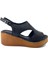2113604 23YS Günlük Bayan Sandalet Siyah 2