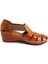 18793056 23YS Günlük Bayan Sandalet Taba 3