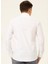 Slim Fit Klasik Yaka Düz Beyaz Erkek Gömlek GM1007100541 3