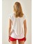Beyaz V Yaka Baskılı T-Shirt 5YXK1-48230-01 5