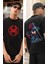 Spiderman Logo Sırt Baskılı Tişört, Erkek-Kadın Oversize Örümcek Adam Baskılı Tshirt 1