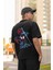 Spiderman Logo Sırt Baskılı Tişört, Erkek-Kadın Oversize Örümcek Adam Baskılı Tshirt 3
