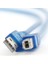 1 Adet 10 M Tam Bakır Tel Çekirdekli Usb2.0 Veri Kablosu Şeffaf Mavi USB Baskı Kablosu Ofis Yazıcıları Için Uygun (Yurt Dışından) 4
