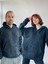 Oversize Kapüşonlu Sweatshirt Unisex Lacivert 1