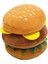 Hamburger Şekilli Köpek Peluş Sesli Oyuncak (Yurt Dışından) 1