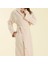 Solid Unisex Bornoz Pudra 5