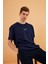 Leo Erkek Oversize Tshirt %100 Pamuk Bisiklet Yaka Baskı Detaylı Basic Tişört CMRE85 4