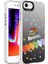 Apple iPhone 8 - Uyumlu Desenli Bulut E-Ticaret Silver Sert Kapak-Çiçek 4