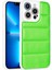 Apple iPhone 13 Pro Max - Uyumlu Kamera Korumalı Airbagli Renkli Bulut E-Ticaret Seksek Kapak-Yeşil 1