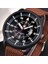 Erkek Kol Saati Lüks Askeri Stil Tarih Göstergeli Siyah Kadranlı (Yurt Dışından) 4