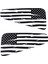 Araba Pencere Sticker, 2 Adet Pvc Araç Arka Üçgen Pencere Trim Amerikan Bayrağı Etiket 2008-2014 Için, Siyah (Yurt Dışından) 1