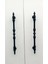 Şehzade Mat Siyah Mobilya Dolap Mutfak Çekmece Kulpu 128 mm (12.8 Cm) 5 Adet 4