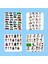 Çilek Home Avm Erkek Modelli Kabartmalı Sticker Okul Etiketi 4 Adet 1