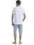 Erkek Beyaz Kapri Pijama Takımı 40520 3