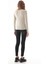 Kadın Viskon Dekolte Yaka Slim Fit Tişört-Bej 4