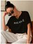 Siyah Balance Baskılı T-Shirt 3