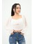 Kadın Şifon Crop Bluz 1734-24 2