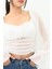 Kadın Şifon Crop Bluz 1734-24 3