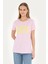 Kadın Pembe T-Shirt 50285843-VR041 3