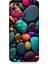 Infinix Hot 10 Play Uyumlu Artx Kırmızı Doğa Taşlar Desenli Silikon Kılıf 1