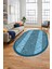 Dijital Kaymaz Yıkanabilir Jüt-Hasır Desenli Oval Mutfak Yolluk Salon Halısı, O-Jüt-02-Mavi, 5