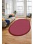 Dijital Kaymaz Yıkanabilir Jüt-Hasır Desen Oval Mutfak Yolluk Salon Halısı, O-Jüt-03-Kırmızı, 5