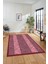 Dijital Baskılı Kaymaz Yıkanabilir Jüt-Hasır Desenli Mutfak Yolluk Salon Halısı, Jüt-02-Kırmızı, 1