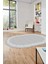 Modern Jüt Desenli Dijital Kaymaz Yıkanabilir Oval Yolluk Koridor Salon Halısı, O-Jüt-14-Gri, 3